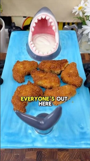 Easy homemade Dino nuggets! #recipe #shorts