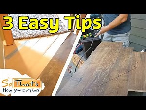 How to install Laminate or Vinyl plank to angled walls