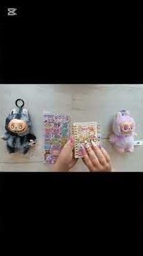 Labubu Stickers ASMR🎧 Dressing Up Labubu👕✨ #asmr #labubu #sticker #labubustickers #Shorts #unboxing