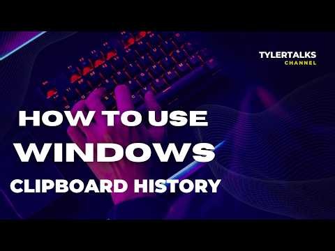 How To Use Windows Clipboard History - Copy And Paste Multiple Things