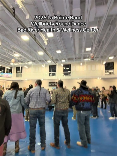 2026 La Pointe Band Wellbriety Round Dance Bad River Health & Wellness Center #metaglasses #nativetiktok #indigenous #rounddance #reztok