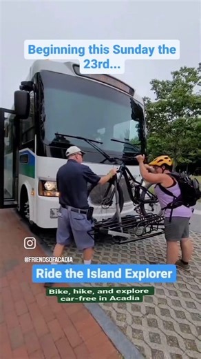 The Island Explorer bus service begins area-wide this Sunday the 23rd! We're thrilled for another season of fare-free rides 🚲🚌🥾 Downeast Transportation, Inc. L.L.Bean Acadia National Park | Friends of Acadia