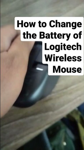 How to Change the Battery of Logitech Wireless Mouse #logitech #wireless #mouse #battery #batteries