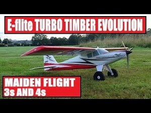 E-flite TURBO TIMBER EVOLUTION MAIDEN FLIGHT