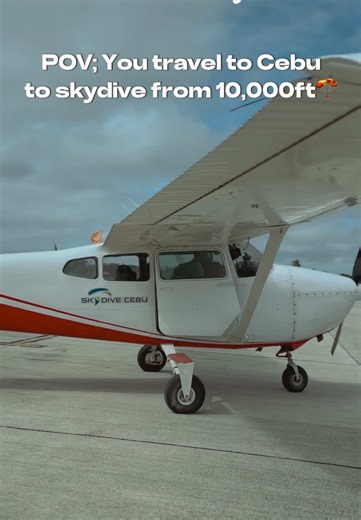 🌍✈️ Ready for an adrenaline-packed adventure? There's no better way to experience a new destination than by jumping out of a plane and feeling the rush of skydiving! 🪂 Book your jump today! Let the world be your playground and create memories that will last a lifetime. TO BOOK YOUR TANDEM SKYDIVE 🪂 📱CONTACT : 639171673226 🖥️ WEB: www.SkydiveCebu.com 🏝️Address: Skydive Santa Fe - Cebu, Bantayan Island Airport, National Road, Santa Fe, Cebu, Philippines. #skydive #skydiving #fypシ #bantayanis