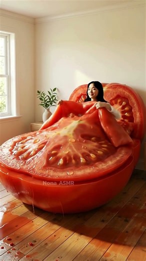 【ASMR】Choose Your Sweet | Tomato 🍅 & Ginger 🌿🟠 | Relaxation 🥓✨ #asmr #nona #viral