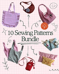 Beginner-friendly PDF Sewing Pattern Bundle: 10 Digital Download Patterns With Step-by-step Video Tutorials - Etsy