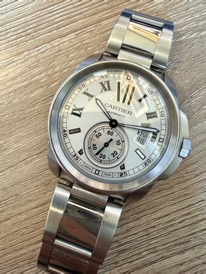 Cartier Calibre de Cartier 3389, Recently serviced with warranty! W/papers | eBay