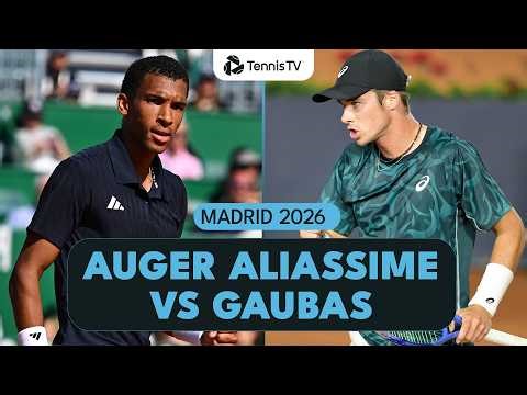 Felix Auger Aliassime Takes On Vilius Gaubas | Madrid 2026 Highlights