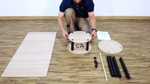 Round Fluted End Table for Living Room, Modern Wooden Sofa Couch Side Table for Small Spaces, 21.9" H Nightstand Set of 2 for Bedroom (Walnut)