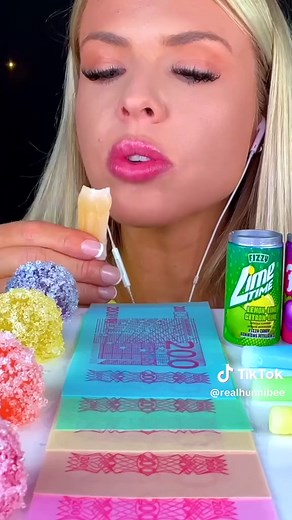 Satisfying Rainbow ASMR Eating Sounds