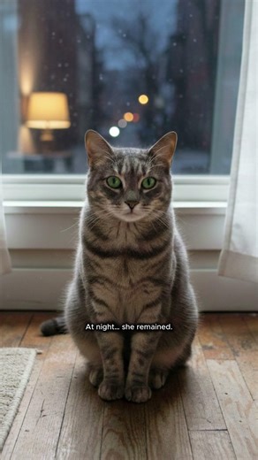 Every afternoon, this cat waited by the window