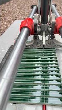 What tool would you have used to cut these green mosaic tiles? 🤔 #tiling #splashback #diy #kitchen