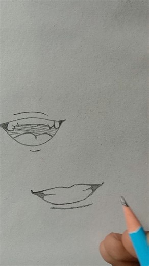 Anime lips drawing 😈|#shortsfeed #ytshorts #viral #trending #fyp #art #drawing #shortvideo #montagem