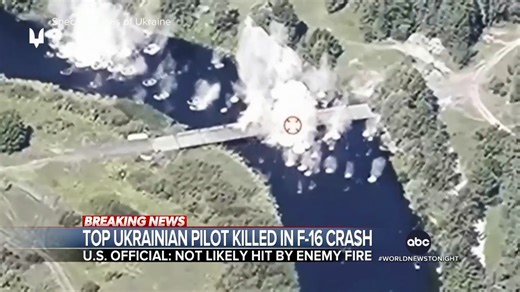 33K views · 744 reactions | An American-made F-16 fighter in Ukraine crashed while trying to intercept a Russian missile strike on the country, killing its pilot. Ian Pannell reports on the war and the high-level delegation from Kyiv preparing to meet with U.S. officials. https://trib.al/8nV82in | ABC World News Tonight with David Muir | Facebook