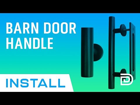 Barn Door Handle Installation - KINGLEV 12" HEAVY DUTY SLIDING DOOR PULL HANDLE