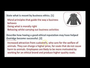 Ethical Influences - Eduqas/WJEC Business GCSE