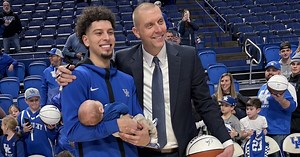 Why was Koby Brea holding a stranger's baby? "The best dad moment ever."