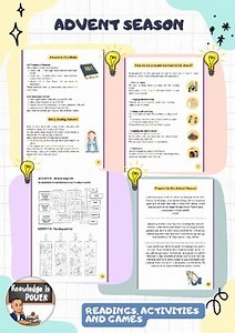 Advent Season Catholic Religion Unit | Readings, Activities, Games & Crafts