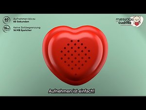Bedienungsanleitung Sprachrekorder | 60 Sek. - 16 MB | Message in a Cuddle