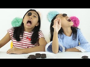 OREO CHALLENGE ♥ FACE COOKIE CHALLENGE FOR KIDS
