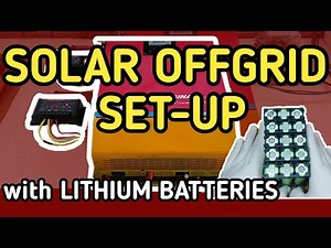 OFF-GRID SOLAR SETUP USING LITHIUM BATTERY | TAGALOG | subscribe WOOD TV