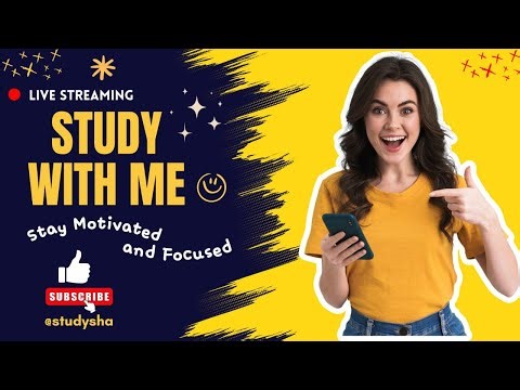 Live Study With Me Sessions & Focus Music | StudySha