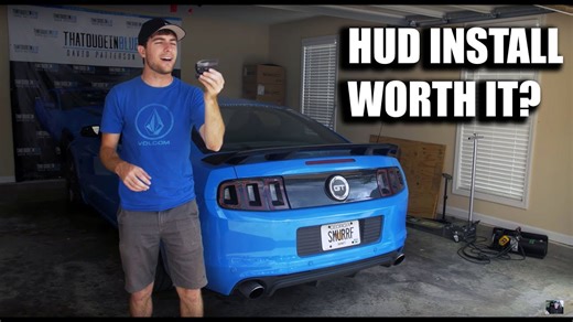 Installing a heads up display in supercharged Mustang - Hudly install