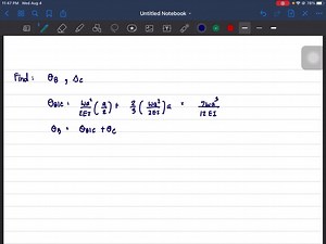 For the beam and loading shown, determine the deflection at point C. Use E=200 GPa. | Numerade