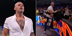 [Watch] Happy Corbin was thrown towards WWE Hall of Famer's wife at SummerSlam