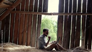 Remote Work E Learning On Computer Chat. Freelance Work Meeting Online. Stay Connected Distance Learning.Businessman Working Remotely On Modern Laptop Wireless 5G Internet. Distance Studying Freelance