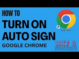 How To Turn On Auto Sign In Chrome #chrome #chromebook #chromeupdate