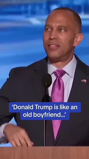 Rep. Hakeem Jeffries compared Donald Trump to a needy ex-boyfriend, who couldn't take the hint... #dnc #kamalaharris #election #politics #kamala #kamala2024 #vicepresident #harris2024 #democrats #democrat #trump #vote2024 #harris2024 #timwalz #walz #harriswalz #trump2024 #kamalaharris2024