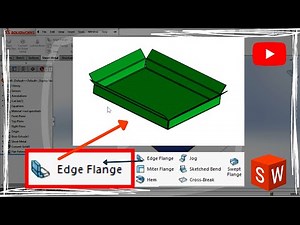 Learn to use sheet metal tool in SolidWorks | Edge Flange |#solidworks #3dmodeling #3ddesign