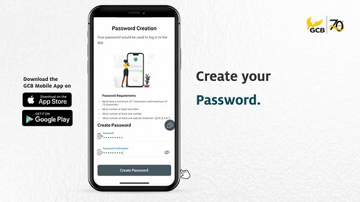 Here is how to register to use the enhanced GCB Mobile App with your GCB Debit Card. Click to download: App Store: https://rb.gy/95ohh Google Play: https://rb.gy/zzyng How to register: https://rb.gy/qxqp2 Reach out to us via 0800422422 or chat us on WhatsApp via 0202422422 #GCPMobileApp #InstantAccount #ECGPrepaid #termdeposits #FundsTransfer #SelfOnboarding #GCBIs70 #GCB #YourBank4Life | GCB Bank PLC