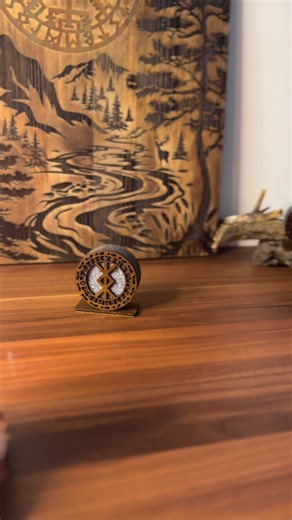 ✨ Protection Bind Rune ✨ Algiz   Gebo   Ingwaz   Othala = Shield • Balance • Harmony • Home More than just decor – a wooden diffuser that protects your space & fills it with fragrance Would you keep this on your desk?