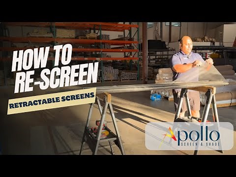 How to Re-Screen a Retractable Screen Door #retractablescreens #homeimprovement #homeimprovement