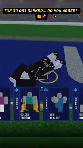 #ranking The #top 30 QBs in Roblox Ultimate Football… #1 Will SHOCK You! 👑🏈 (2026) #roblox #gaming