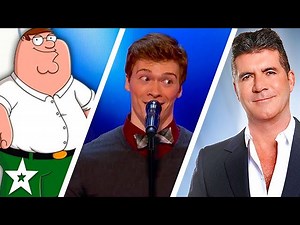 Daniel Ferguson Impressionist takes on Simon Cowell on America's Got Talent | Got Talent Global | Voice Of Natural