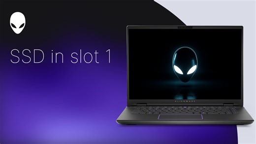 How to replace the SSD in slot 1 on the Alienware 16 Area-51 AA16250/Alienware 18 Area-51 AA18250 | Dell Bahrain
