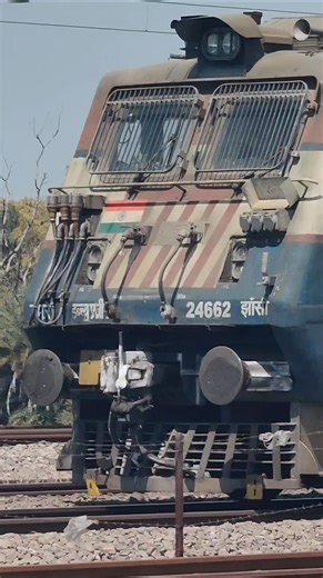 Powerful WAG-7 Freight Engine Running on Main Line | Indian Railways Workhorse in Action