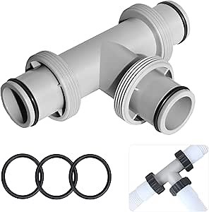 Filter Pump Hose Connector,1.5” to 1.5” Pool Hose Adapter for Filter Pumps and Above Ground Pool Hose (1.5" to 1.5"-3 interfaces)