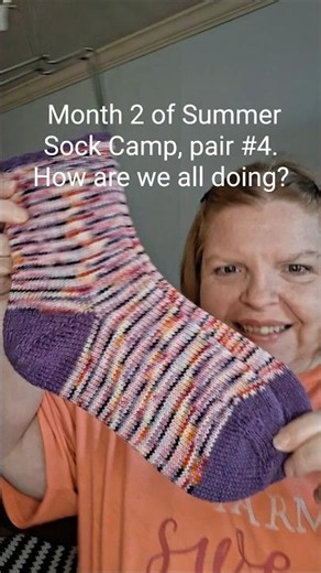 Summer sock Camp 2026 month 2 sock knitting. #summersockcamp2026