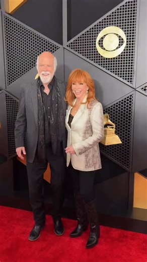 Date night on the #GRAMMYs red carpet for @reba and @rexlinn13 ❤️ | CMT