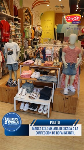 1.4K views | Descubre la moda infantil con un toque de comodidad y estilo en Almacén Polito. Nuestras prendas están diseñadas con amor para que los niños y niñas se sientan cómodos en cada aventura. Encuentra la ropita perfecta para ellos en Almacén Polito. Visitanos en el Centro Ccomercial #NuestroCartago local 0322 | NOTICIAS CARTAGO | Facebook
