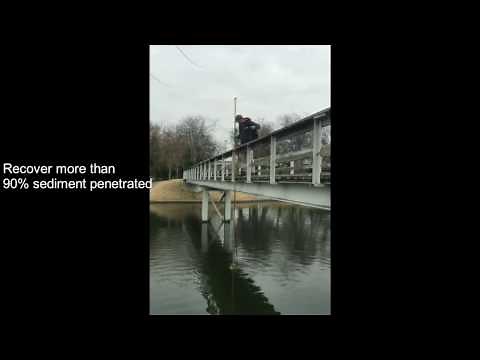 SDI Handheld Sediment Vibracoring Sampler Vibecore Mini-P with 15 foot pole extension