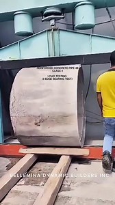 The three-edge bearing test (TEB) is a standard method for verifying the strength and quality of reinforced concrete (RCC) pipes by applying a controlled linear load. A specified load is applied through three rubber bearing strips to the pipe, two on the bottom and one on the top. The test determines two critical strength values: the load that causes a 0.01-inch crack and the ultimate load the pipe can withstand before failure. This testing is essential for ensuring the pipe's structural design