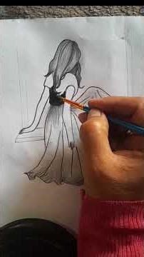 how to draw a girl dream #drawing #art #subscribe