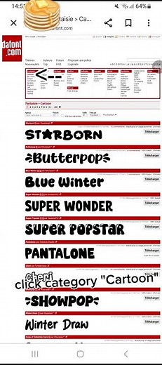 tut on how to get the font called "starborn" or other fonts! (=^ェ^=)🥞🍮🐾 OwO