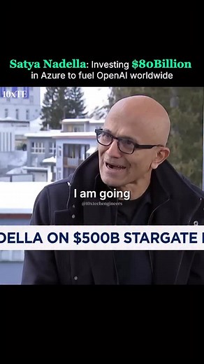 10xTE 🚀 on Instagram: "Satya Nadella just committed $80 billion to expand Microsoft Azure, making OpenAI models available worldwide and taking AI scaling to new heights. Microsoft proves there are no walls—only bigger challenges as AI grows, but rapid advances in scaling laws mean smarter models and faster deployments. The biggest lesson? Massive investment and relentless innovation are essential to stay ahead in tech. If you’re a tech engineer, it’s time to rethink what’s possible and seize th